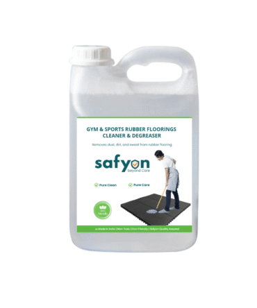 Gym & Fitness Rubber Floorings Strong Deep Cleaner 5Ltr | Formula for 2+ Year Old Rubber Floorings