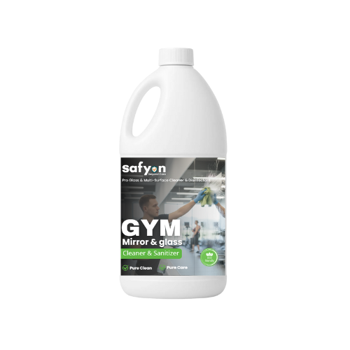 Safyon Gym Glasses & Mirror Cleaner 1L – Anti-Bacterial, Streak-Free Surface Sanitizer