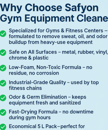 Safyon Gym Equipment Cleaner 5Ltr - Professional Hygiene Formula - Image 3