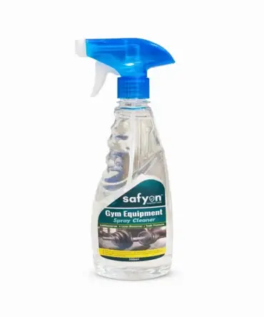 Safyon Gym Equipment Cleaner 500ml - Anti-Bacterial, Non-Toxic Gym Hygiene Spray