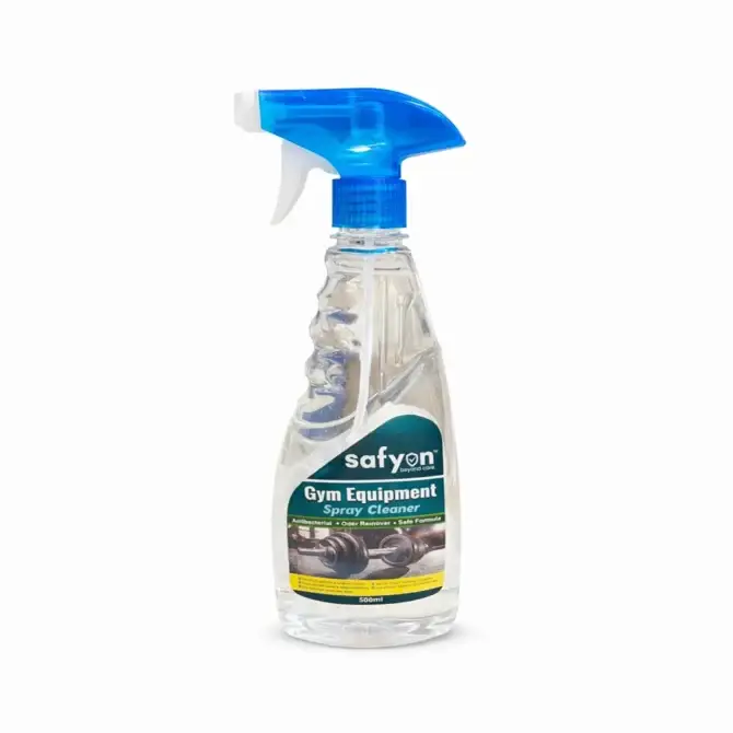 Safyon Gym Equipment Cleaner 500ml - Anti-Bacterial, Non-Toxic Gym Hygiene Spray