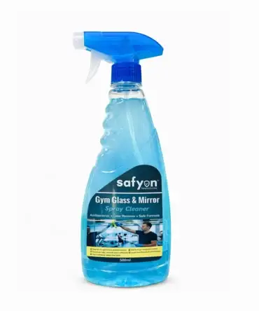 Safyon Gym Glasses & Mirror Cleaner 500ml – Anti-Bacterial, Streak-Free Surface Sanitizer