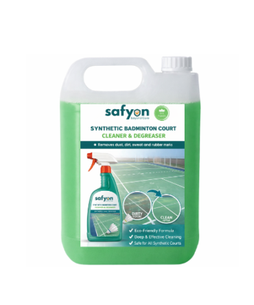 Safyon Synthetic Badminton Court Cleaner Liquid 10ltr | Safyon Sports Floor Cleaner