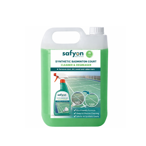 Safyon Synthetic Badminton Court Cleaner Liquid 10ltr | Safyon Sports Floor Cleaner