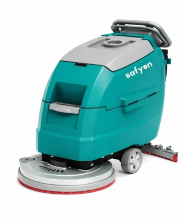 Safyon Synthetic Badminton Court Cleaning Machine | Safyon Floor Scrubber