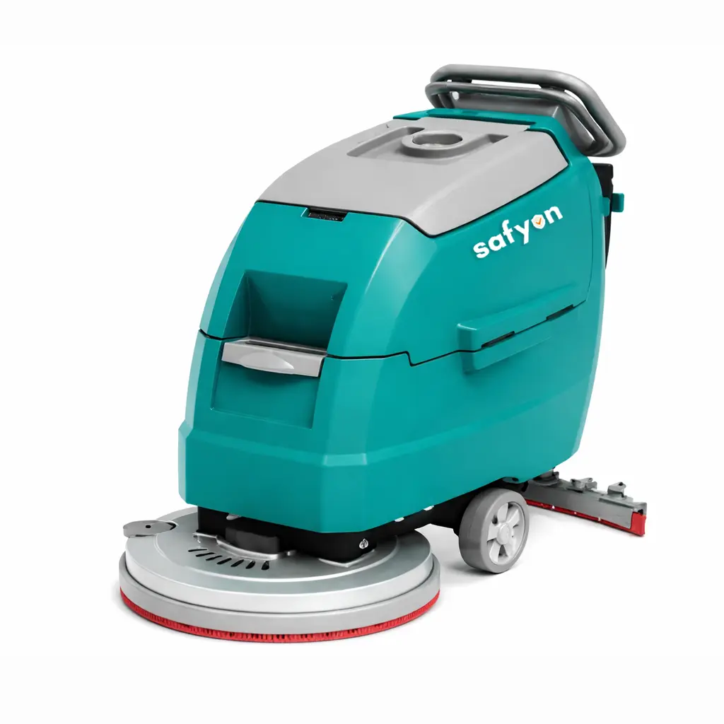 Safyon Synthetic Badminton Court Cleaning Machine | Safyon Floor Scrubber