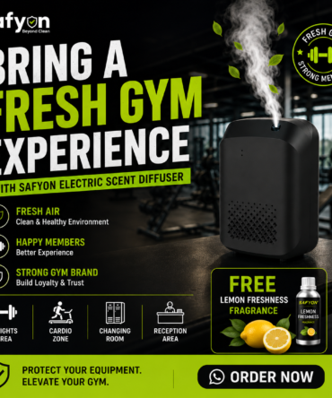 Safyon Gym Air Freshener Machine | Electric Scent Diffuser for Gyms & Fitness Centers