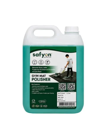 Safyon Gym Mat Polisher | 5ltr Rubber Gym Floor Shiner & Cleaner